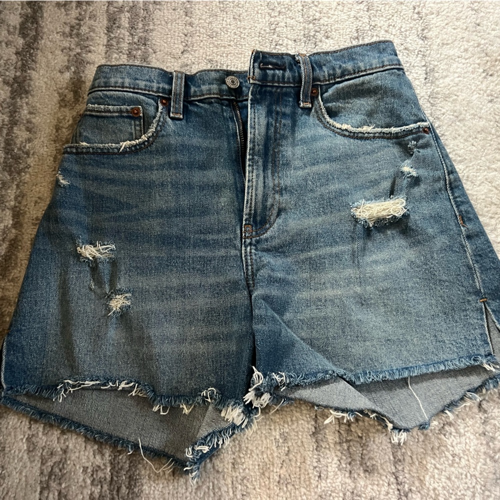 Abercrombie & Fitch Light Blue Denim Shorts